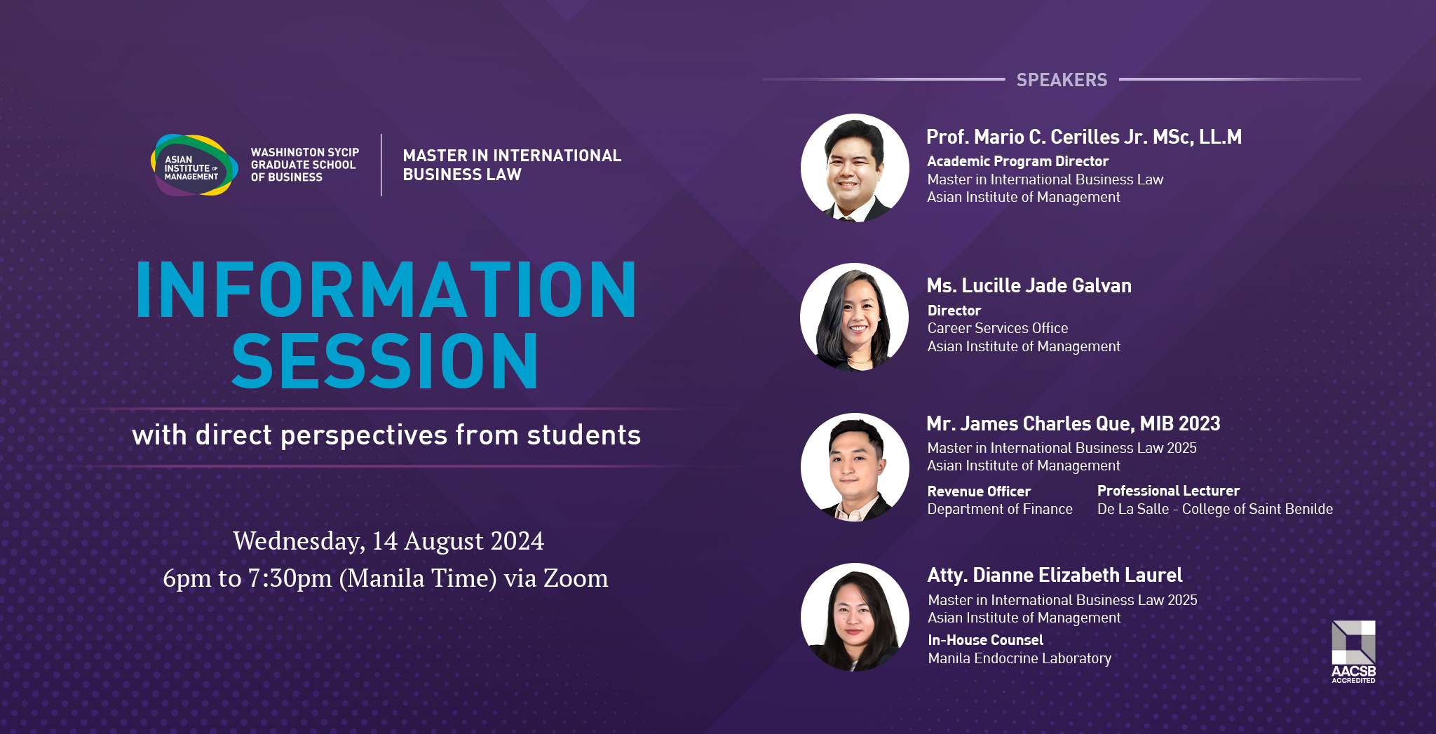 Master in International Business Law Information Session