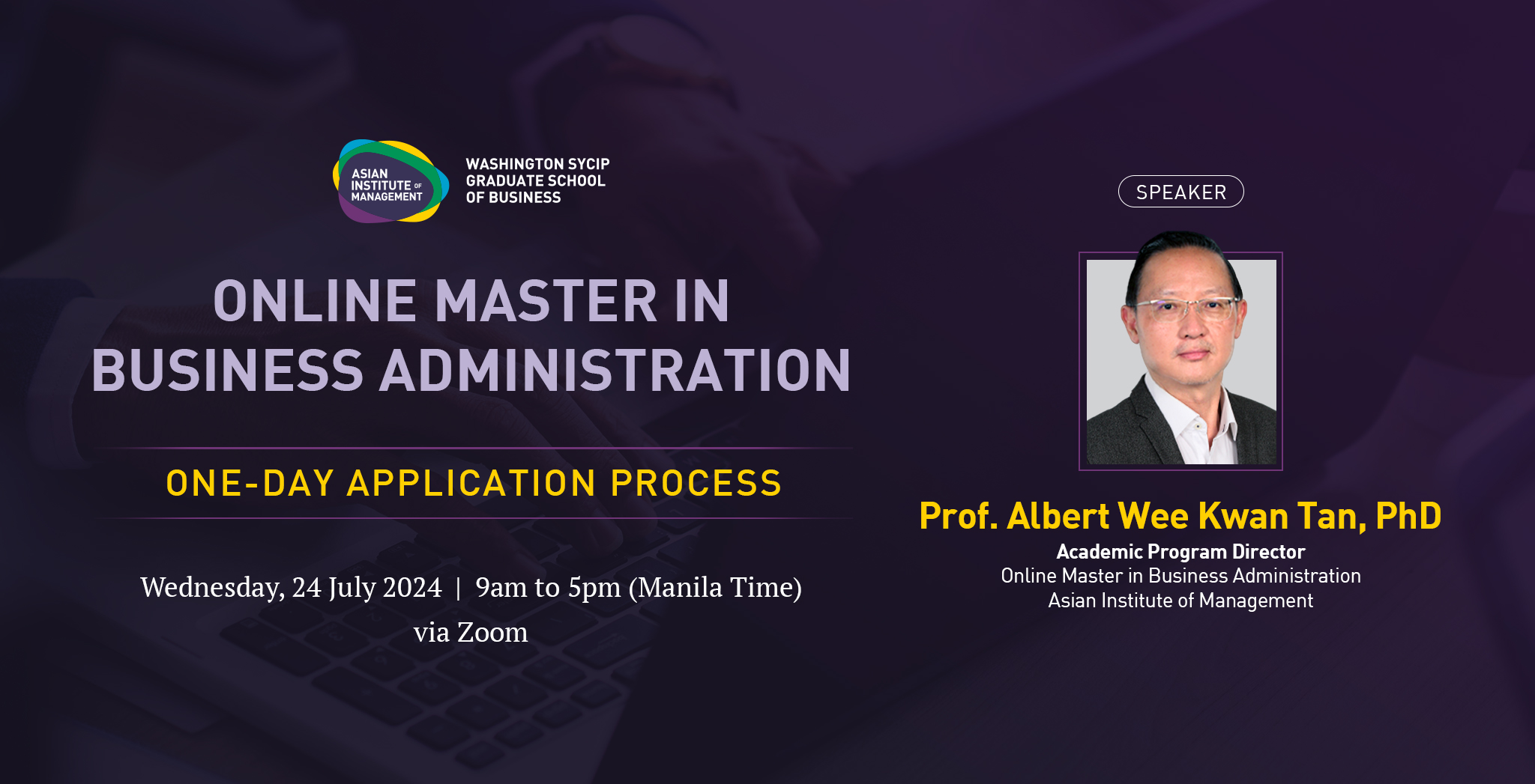Online Master in Business Administration One-Day Application