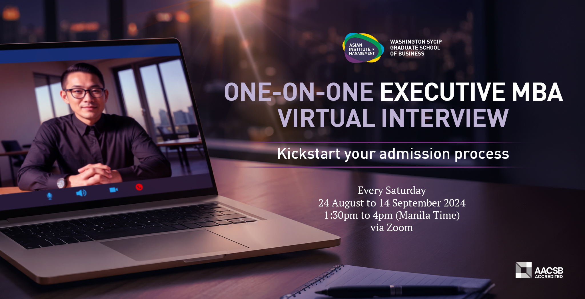 Executive Master in Business Administration One-on-One Virtual Interview