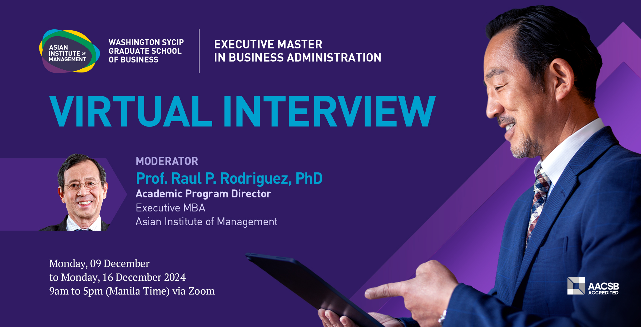 Executive Master in Business Administration Virtual Interview